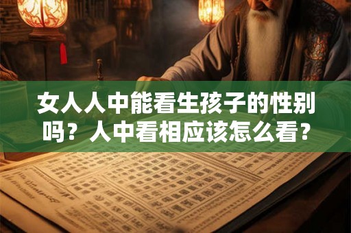 女人人中能看生孩子的性别吗?人中看相应该怎么看? 女人人中能看生孩子的性别吗?人中看相应该怎么看?