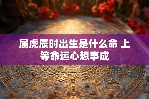 属虎辰时出生是什么命 上等命运心想事成 属虎辰时出生是什么命 上等命运心想事成