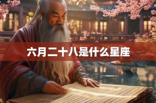 六月二十八是什么星座 六月二十八是什么星座