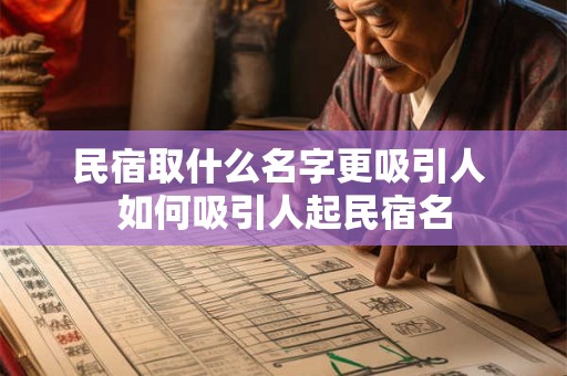 民宿取什么名字更吸引人 如何吸引人起民宿名
