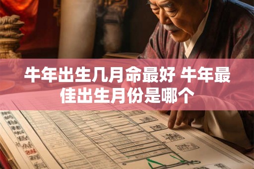 牛年出生几月命最好 牛年最佳出生月份是哪个 牛年出生几月命最好 牛年最佳出生月份是哪个