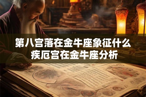 第八宫落在金牛座象征什么 疾厄宫在金牛座分析