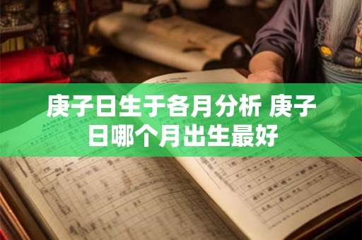 庚子日生于各月分析 庚子日哪个月出生最好