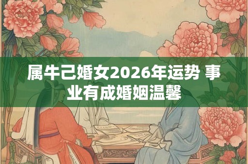 属牛己婚女2026年运势 事业有成婚姻温馨