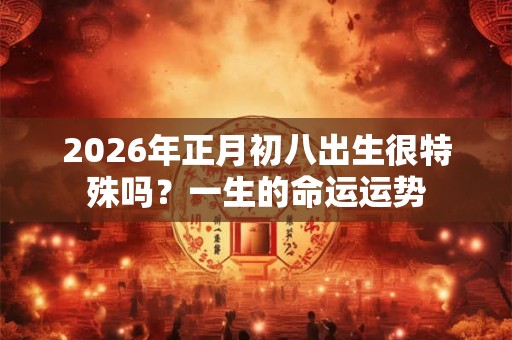 2026年正月初八出生很特殊吗？一生的命运运势