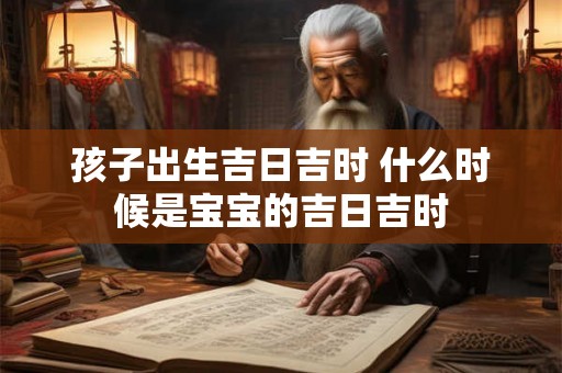 孩子出生吉日吉时 什么时候是宝宝的吉日吉时