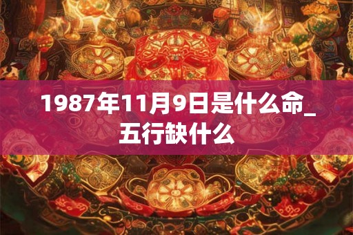 1987年11月9日是什么命_五行缺什么