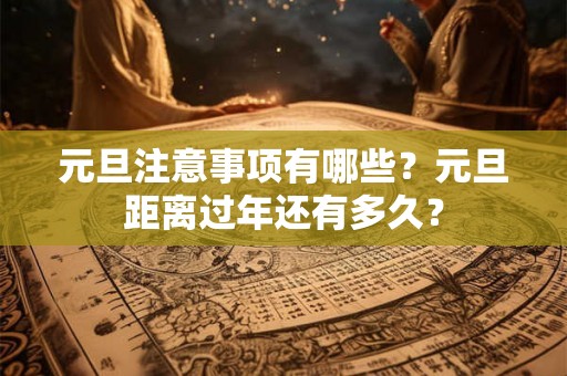 元旦注意事项有哪些？元旦距离过年还有多久？