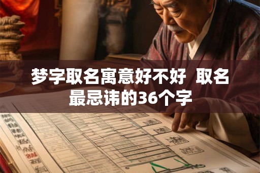 梦字取名寓意好不好  取名最忌讳的36个字