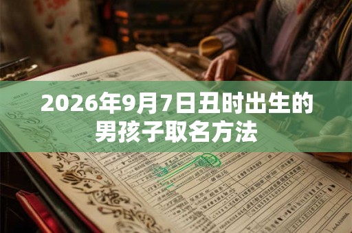 2026年9月7日丑时出生的男孩子取名方法