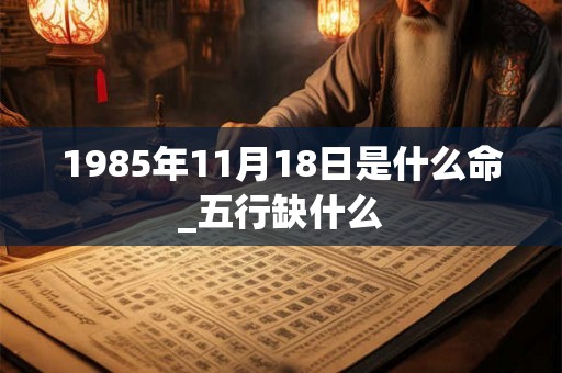 1985年11月18日是什么命_五行缺什么