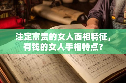 注定富贵的女人面相特征，有钱的女人手相特点？