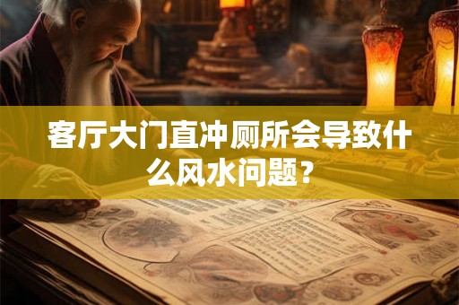 客厅大门直冲厕所会导致什么风水问题? 客厅大门直冲厕所会导致什么风水问题?