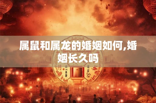 属鼠和属龙的婚姻如何,婚姻长久吗