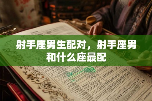 射手座男生配对，射手座男和什么座最配