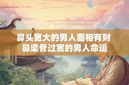 鼻头宽大的男人面相有财 鼻梁骨过宽的男人命运