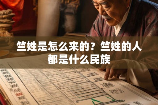 竺姓是怎么来的？竺姓的人都是什么民族