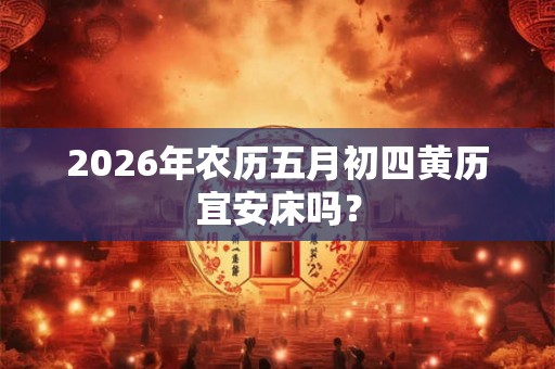 2026年农历五月初四黄历宜安床吗？