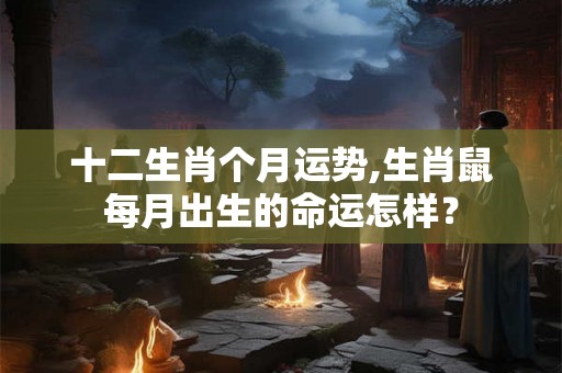 十二生肖个月运势,生肖鼠每月出生的命运怎样？