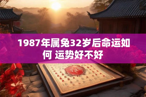 1987年属兔32岁后命运如何 运势好不好