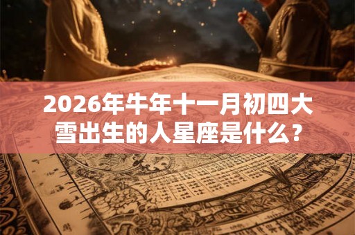 2026年牛年十一月初四大雪出生的人星座是什么？