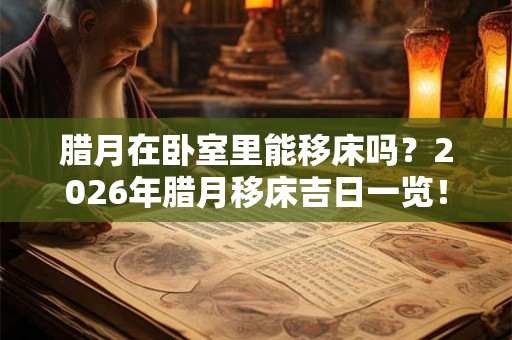 腊月在卧室里能移床吗？2026年腊月移床吉日一览！