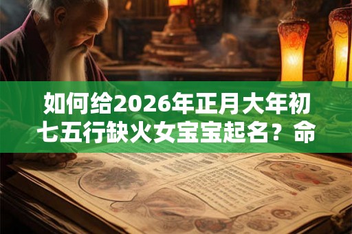 如何给2026年正月大年初七五行缺火女宝宝起名？命硬吗？