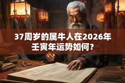 37周岁的属牛人在2026年壬寅年运势如何？
