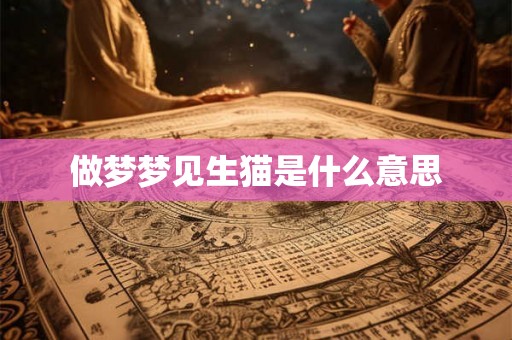 做梦梦见生猫是什么意思