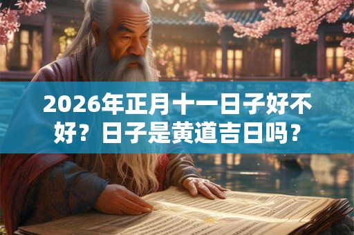 2026年正月十一日子好不好?日子是黄道吉日吗? 2026年正月十一日子好不好?日子是黄道吉日吗?