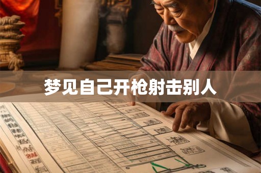 梦见自己开枪射击别人