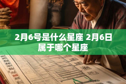 2月6号是什么星座 2月6日属于哪个星座