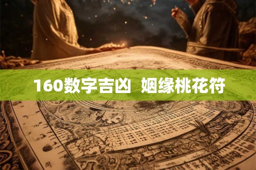 160数字吉凶  姻缘桃花符