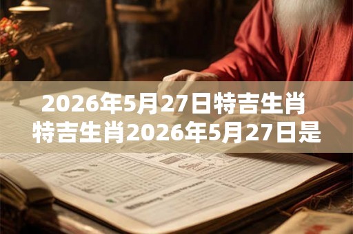 2026年5月27日特吉生肖 特吉生肖2026年5月27日是什么
