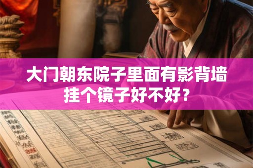 大门朝东院子里面有影背墙挂个镜子好不好? 大门朝东院子里面有影背墙挂个镜子好不好?