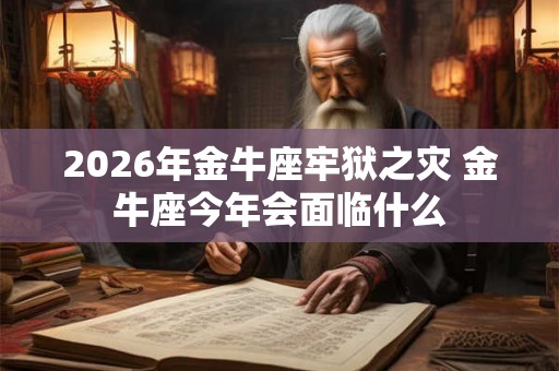 2026年金牛座牢狱之灾 金牛座今年会面临什么