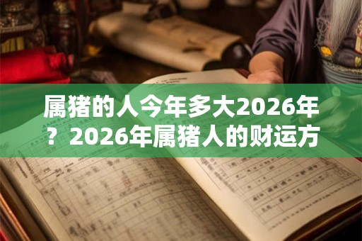 属猪的人今年多大2026年？2026年属猪人的财运方位