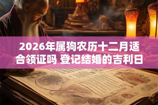2026年属狗农历十二月适合领证吗 登记结婚的吉利日子 2026年属狗农历十二月适合领证吗 登记结婚的吉利日子