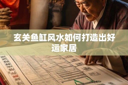 玄关鱼缸风水如何打造出好运家居