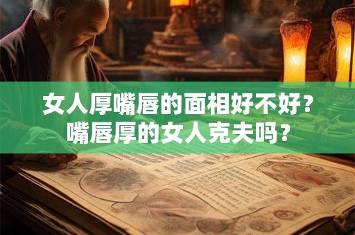 女人厚嘴唇的面相好不好？嘴唇厚的女人克夫吗？