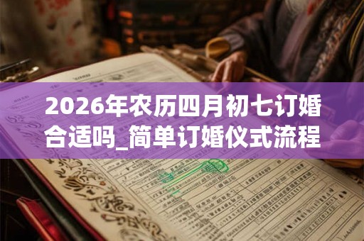 2026年农历四月初七订婚合适吗_简单订婚仪式流程