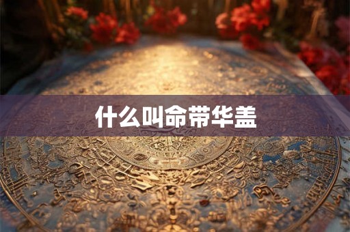什么叫命带华盖 什么叫命带华盖