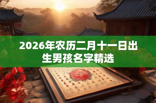 2026年农历二月十一日出生男孩名字精选