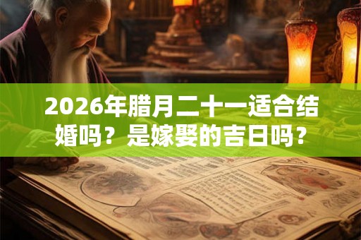 2026年腊月二十一适合结婚吗？是嫁娶的吉日吗？