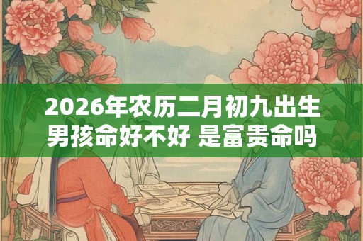 2026年农历二月初九出生男孩命好不好 是富贵命吗