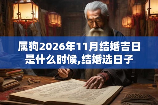 属狗2026年11月结婚吉日是什么时候,结婚选日子 属狗2026年11月结婚吉日是什么时候,结婚选日子