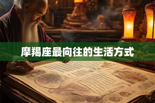 摩羯座最向往的生活方式