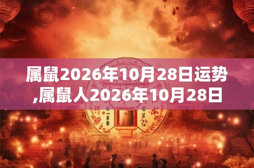 属鼠2026年10月28日运势,属鼠人2026年10月28日财运,生肖鼠2026年10月28日运势