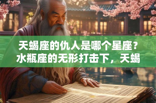 天蝎座的仇人是哪个星座？水瓶座的无形打击下，天蝎座如何报复？
