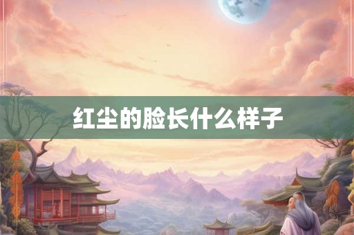 红尘的脸长什么样子